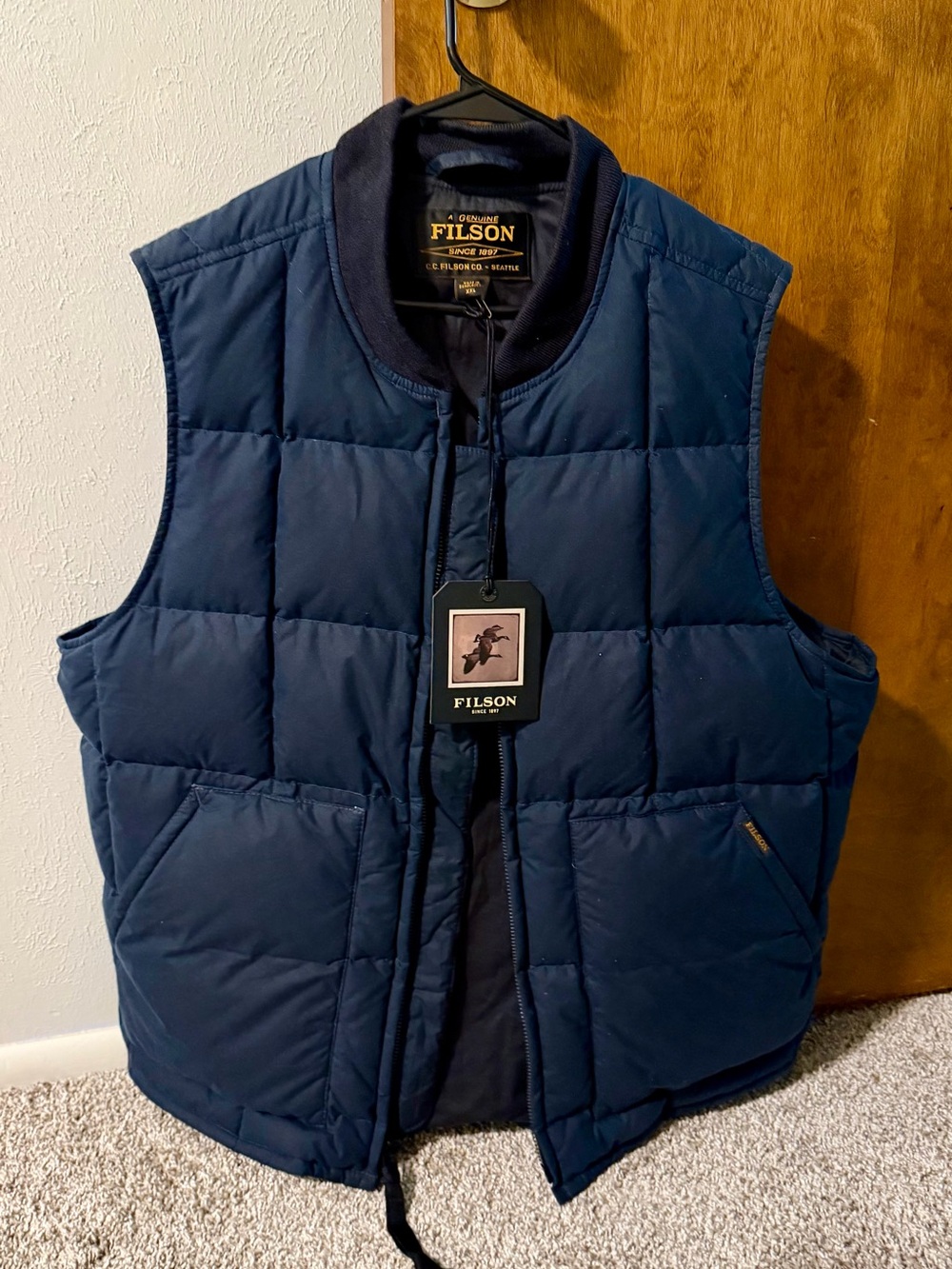Filson Men's Waxed Down Vest